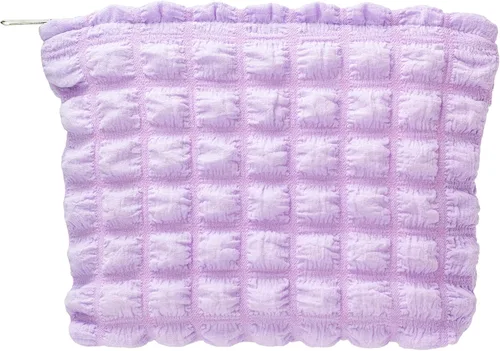 Vista 48 de Pazimiik Bolsa de maquillaje floral, grande, de algodón, con cremallera para bolsa de viaje, organizador de maquillaje de lona para mujeres