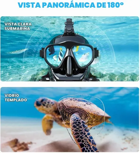Vista 5 de SMACO Mini tanque de buceo con máscara de buceo de cara completa, S400 Pro 1L Mini tanque de buceo portátil botella de poni reutilizable hasta 20