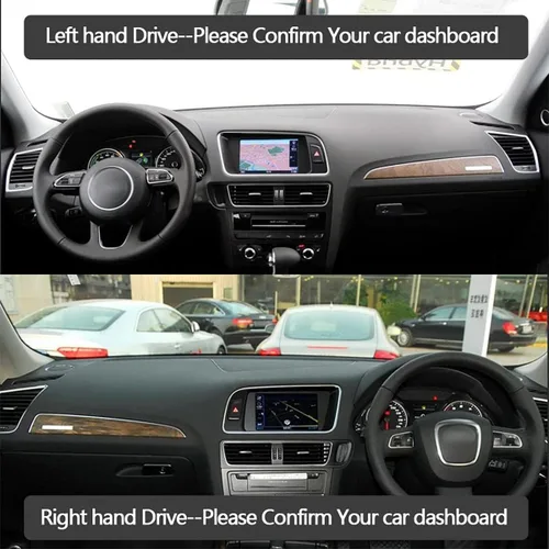 Vista 2 de HATHWAY Compatible con Mazda 2 Demio 2008-2014, cubierta de tablero de automóvil, cubierta de salpicadero negro, tapete de cubierta de tablero