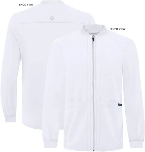 Vista 5 de Adar Addition Scrubs para hombre - Chaqueta médica con cremallera