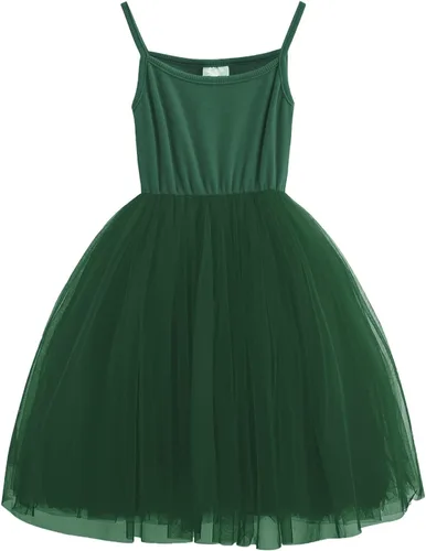 Vista 8 de Vestido de Tutú para Niñas Pequeñas, Vestido de Tul Sin Mangas, Estilo Princesa, Vestido de Fiesta de Verano Negro