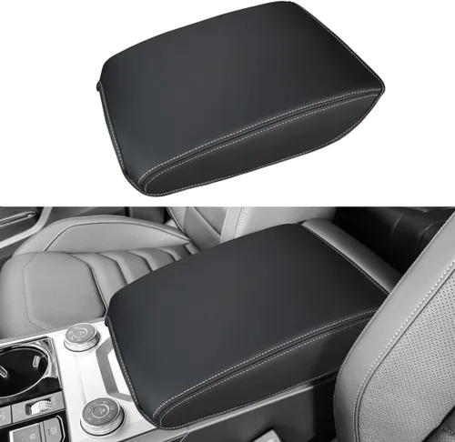 Vista 8 de INTGET Funda para consola central Volkswagen/VW Atlas 2025 2024, funda de cojín para reposabrazos, cubierta de consola central, protector de tapa