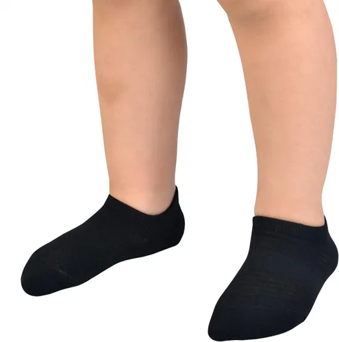 Vista 3 de JORMATT Calcetines invisibles de algodón antideslizantes de corte bajo con empuñaduras, 6 pares