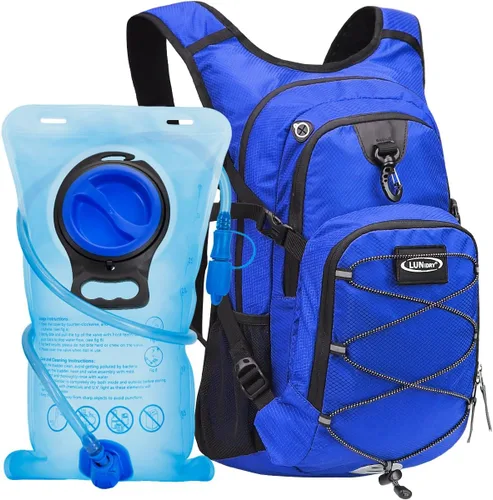 Vista 12 de Mochila de hidratación con vejiga de agua de 3 litros, mochila de hidratación aislada para correr, mochila de agua ligera para senderismo, ciclismo