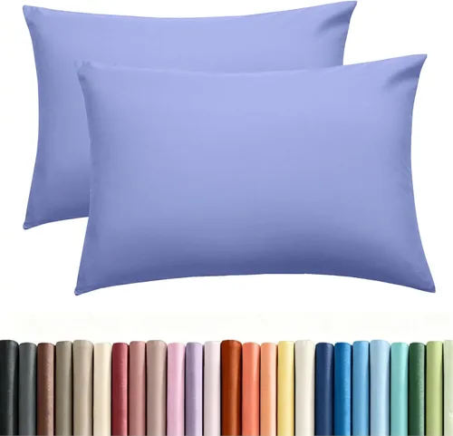 Vista 13 de Mohap Funda de almohada con cremallera, 4 piezas, microfibra cepillada 1800, calidad de hotel, súper suave, no se encoge, no se decolora, color Rosa