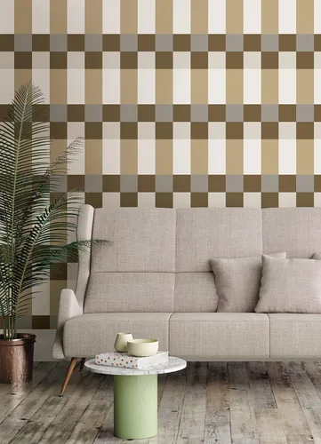 Vista 2 de RoomMates Emily Rayna Neutral Framework - Papel pintado para despegar y pegar, RMK12735PLW