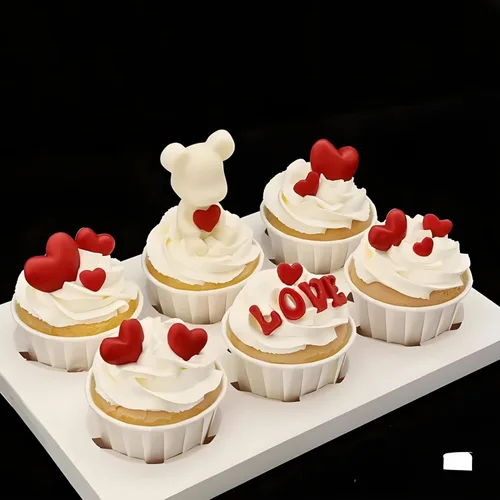 Vista 6 de Molde sexy de silicona para labios, molde para hornear de chocolate con forma de corazón para decoración de tartas de San Valentín, decoración