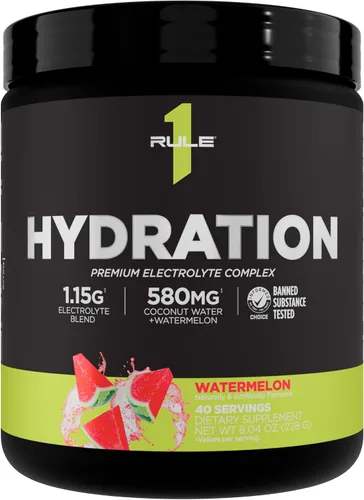 Vista 5 de Rule 1 Proteins Hidratación en polvo, 30 porciones (fresa kiwi)