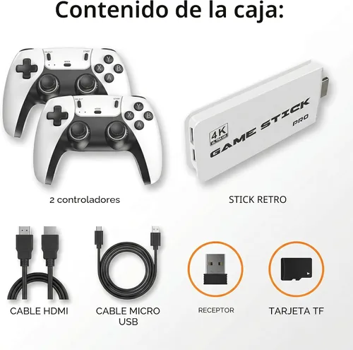 Vista 7 de Consola de juegos retro, emuladores de videojuegos clásicos Plug & Play con más de 39900 juegos integrados, 28 emuladores clásicos, conexión de TV