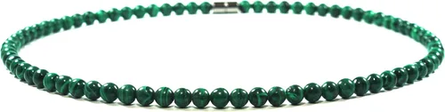 Vista 9 de Collar de cristal de malaquita para hombres y mujeres, joyería de malaquita con piedras preciosas auténticas, hecha a mano por el maestro chamán