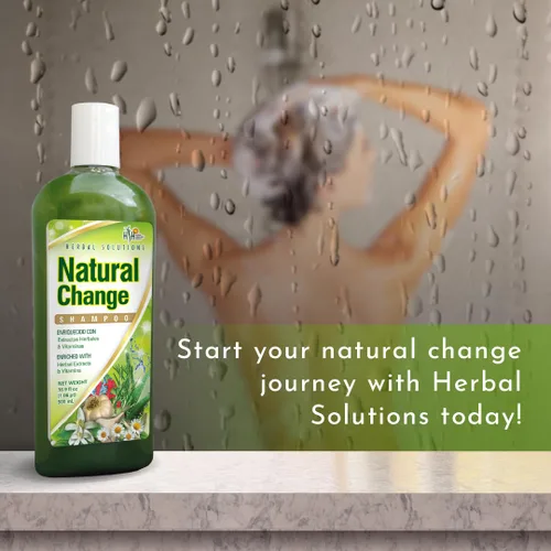 Vista 7 de Herbal Solutions Natural Change Green Shampoo - Champú con infusión de extractos de hierbas y vitaminas para nutrición profunda, enriquecido