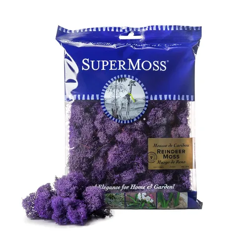 Vista 40 de SuperMoss 21786 Musgo de Reno Preservado Negro, Aprox. 3 lb Estuche a Granel