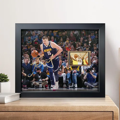 Vista 2 de sufenvera Póster enmarcado de Nikola Jokic de baloncesto con diseño de Nikola Jokic, collage de películas fotográficas, regalos de recuerdo