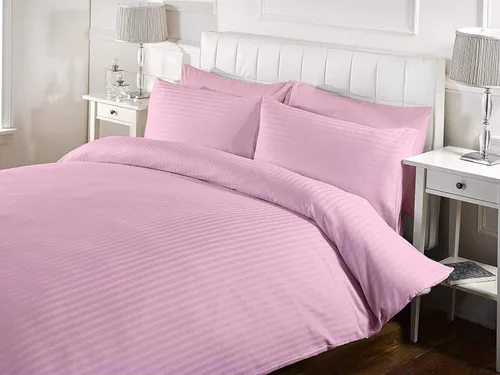 Vista 2 de RRlinen Funda de edredón de alta calidad a rayas con cierre de cremallera, 100% algodón, lujosa e hipoalergénica, de 800 hilos, ultra suave