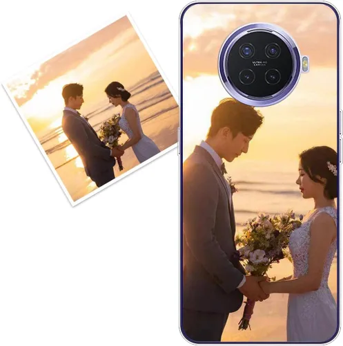 Vista 90 de Funda personalizada compatible con Oppo A1 Pro, fundas de teléfono personalizadas con imagen de foto, imagen de texto, cubierta transparente