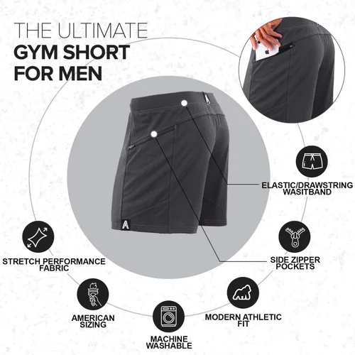 Vista 3 de Anthem Athletics Hyperflex - Pantalones cortos de entrenamiento para crossfit (5.0in)