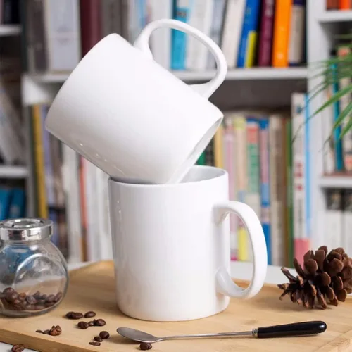 Vista 5 de BYCNZB Juego de 2 tazas de café de cerámica súper grandes de 30 onzas (blanco)