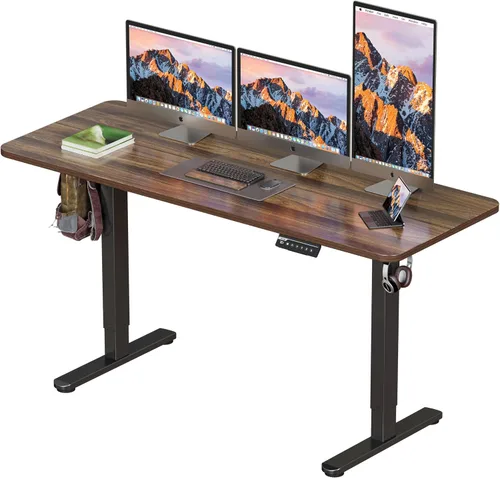 Vista 24 de BIZUM - Escritorio de pie eléctrico de 40x24 pulgadas con ajuste de altura y configuraciones de memoria, escritorio ergonómico para sentarse o estar