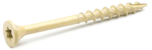 Vista 18 de Tornillos para cubierta #8 x 1-1/2 Pulgadas, Tornillos de madera para exterior, Cabeza de transmisión Torx plana, Rosca parcial, Acero de carbono
