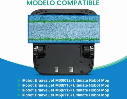 Vista 2 de Almohadillas húmedas M6 para iRobot Braava Jet m6 Wet Pad, lavables