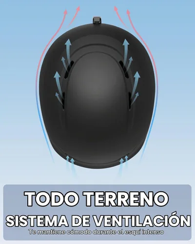 Vista 5 de Findway Casco de Esquí [Actualización] Casco de Snowboard para Adultos, [Compatible con Gafas] Carcasa de ABS Duradera, Espuma EPS Protectora y Dial