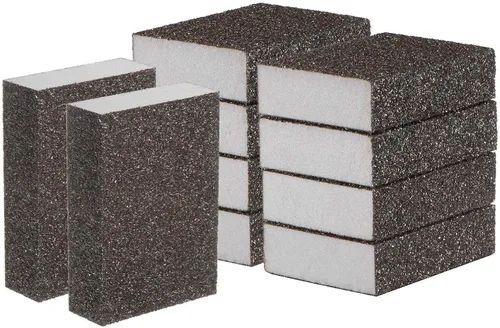 Vista 13 de HARFINGTON Bloques de esponja de lijado de grano medio, bloque de lijado de espuma de grano 180-240 para pulir la cocina, paneles de yeso de madera