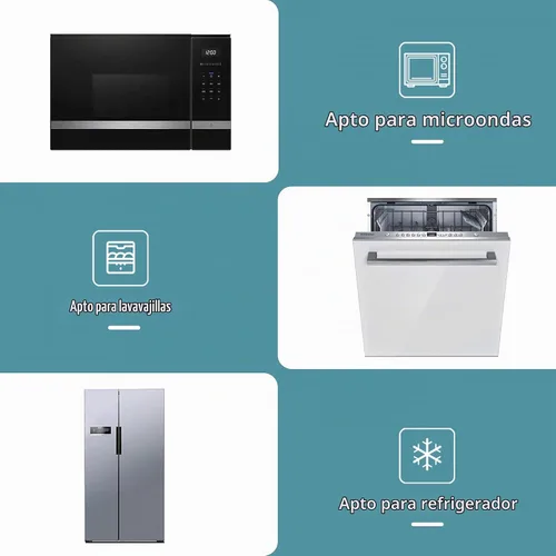 Vista 5 de MINCOCO Bento - Lonchera a prueba de derrames, ecológica, contenedor de almacenamiento de alimentos con una gran bolsa de almuerzo, tarro de salsa