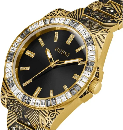 Vista 2 de GUESS Reloj analógico de tono dorado para hombre de EE UU Oro