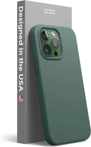 Vista 16 de elago Compatible con funda para iPhone 13 Pro, funda de silicona líquida, cubierta protectora de cuerpo completo, delgada, forro de microfibra Negro