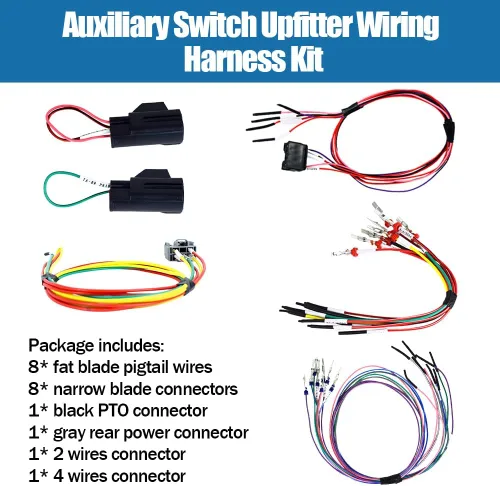 Vista 4 de CULMKARI Kit de arnés de cableado para interruptor auxiliar para Dodge Ram 3500 4500 5500 2015 2016 2017 2018 2018 Dodge Ram 3500 4500 5500