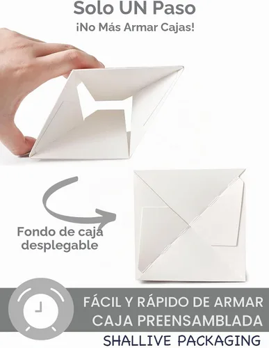 Vista 2 de Cajas para cupcakes para el día de la madre con ventana e insertos, 15 recipientes blancos premontados para cupcakes individuales para el día