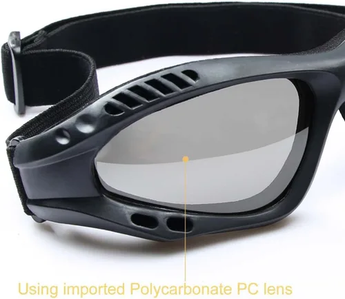 Vista 3 de Gafas de protección UV para exteriores, gafas de sol militares, gafas tácticas
