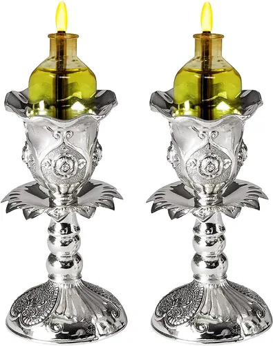 Vista 3 de Velas de aceite de Shabbat - Velas de aceite prellenadas de luces Ohr grandes – Paquete de 20