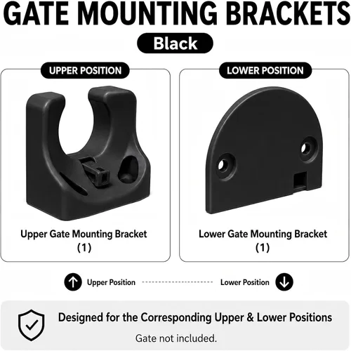 Vista 4 de SPACEANY Kit de piezas de repuesto retráctil para puerta de bebé, accesorios oficiales para puertas de seguridad SPACEANY - Incluye montaje de Negro