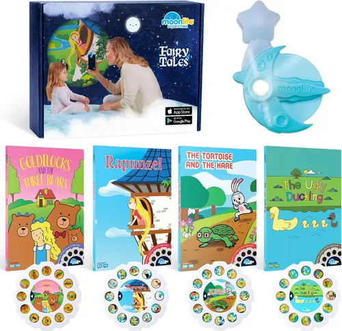 Vista 11 de Moonlite Juego de iniciación Storytime: proyector y 4 historias bíblicas Learning Gift for Children Ages 1 Year and Up, Ideal for Bedtime