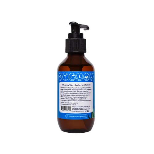 Vista 4 de Fresh Peaches Gel de papel higiénico, alternativa a toallitas húmedas – Seguro para enjuagar, una forma más limpia de limpiar – Aerosol de papel
