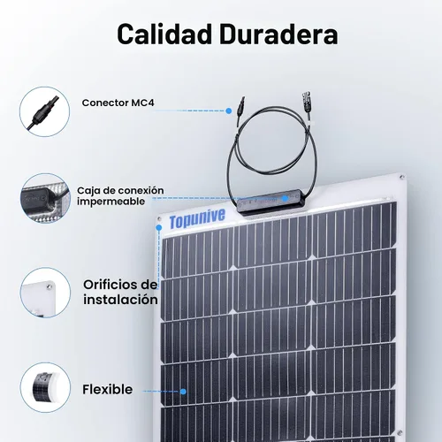 Vista 3 de 2PCS paneles solares flexibles de 100W 12V celda monocristalina 9BB 12 voltios semi-flexibles para marina RV remolque barco cabaña furgoneta