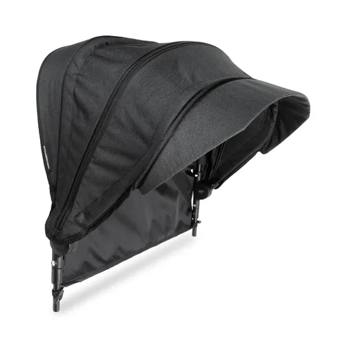 Vista 2 de WonderFold Toldo retráctil para cochecito – Ventana Peek-a-Boo – Paneles de malla transpirable – Visera opcional para protección solar adicional