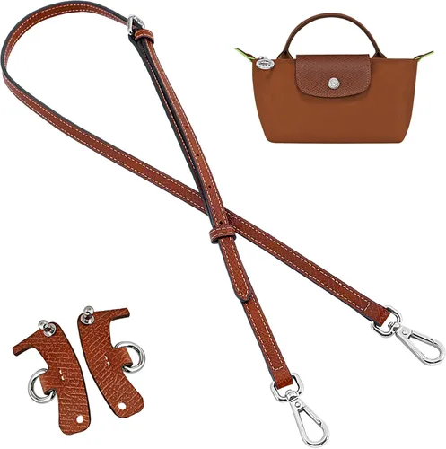 Vista 7 de Jiesinlov Correa de Hombro de Cuero para Bolso de Repuesto, Kit de Conversión Ajustable para Bandolera Compatible con Mini Bolso Antracita