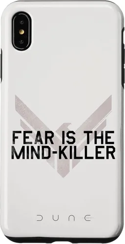 Vista 11 de iPhone 16 Pro Dune (2021) - El miedo es el asesino de la mente - Carcasa blanca Atreides
