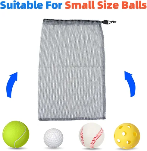 Vista 16 de GSE Games & Sports Expert Bolsa de malla con cordón para béisbol, pelotas de pickleball, pelotas de golf, gimnasio, equipo de natación, lavandería