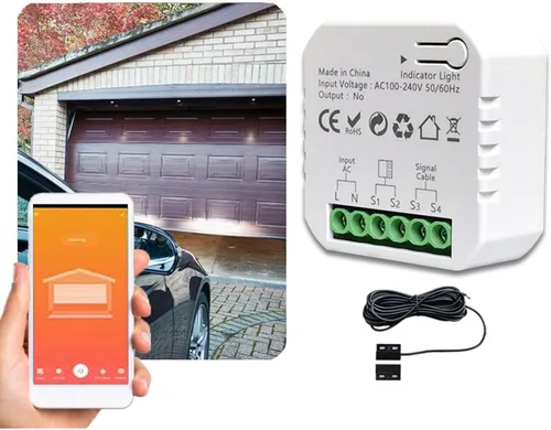 Vista 7 de Kit de abridor de puerta de garaje, APP WiFi remoto inteligente controlador de puerta de garaje para Tuya Zigbee 100?240V