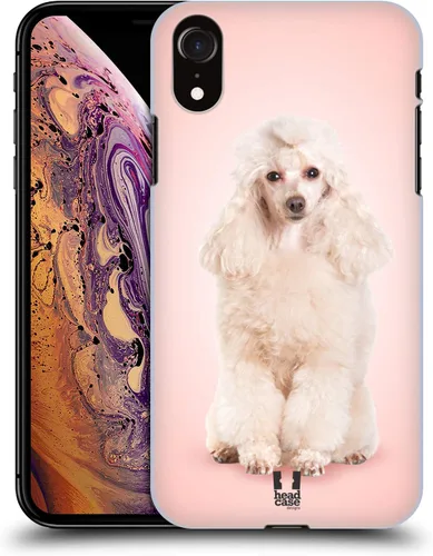 Vista 19 de Head Case Designs Estuche rígido para perros y perros en blanco y negro compatible con Apple iPhone XR calzones para perro blanco y negro.