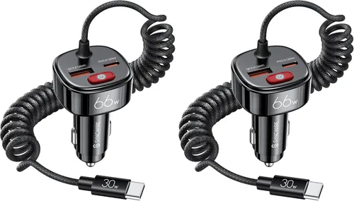 Vista 8 de Syncwire Cargador de coche USB C 66W adaptador de coche súper rápido