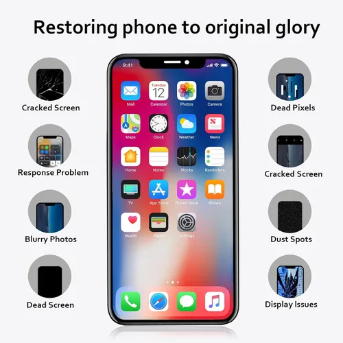 Vista 8 de Para iPhone 11 Reemplazo de pantalla de 6.1 pulgadas, pantalla LCD táctil digitalizador Asamblea con herramientas de reparación, compatible