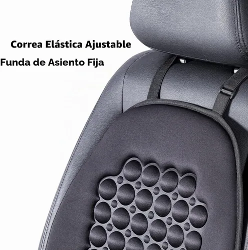Vista 3 de FREMONT AUTO Funda de asiento de automóvil transpirable, fabricada con poliéster de alta calidad y cojín de burbujas con imán de masaje, ajustable