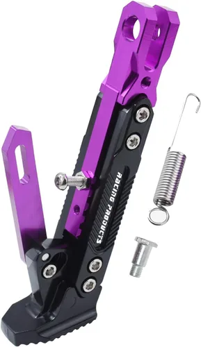 Vista 20 de Caballete universal para motocicleta con soporte lateral ajustable para pie, caballete de estacionamiento para motocicleta eléctrica, soporte
