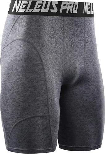 Vista 7 de NELEUS Paquete de 3 pantalones cortos de compresión para hombre