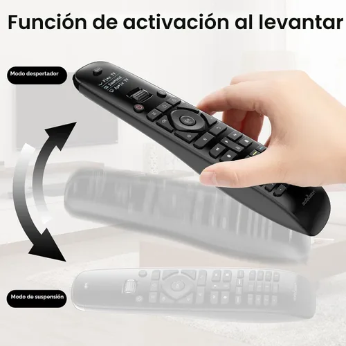 Vista 8 de SofaBaton Control remoto universal U2 con botón retroiluminado y rueda de desplazamiento mejorada, control remoto universal todo en uno con control