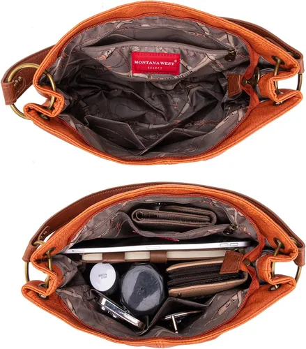 Vista 5 de Montana West Hobo Bag - Bolsos y bolsos para mujer con asa superior con cremallera